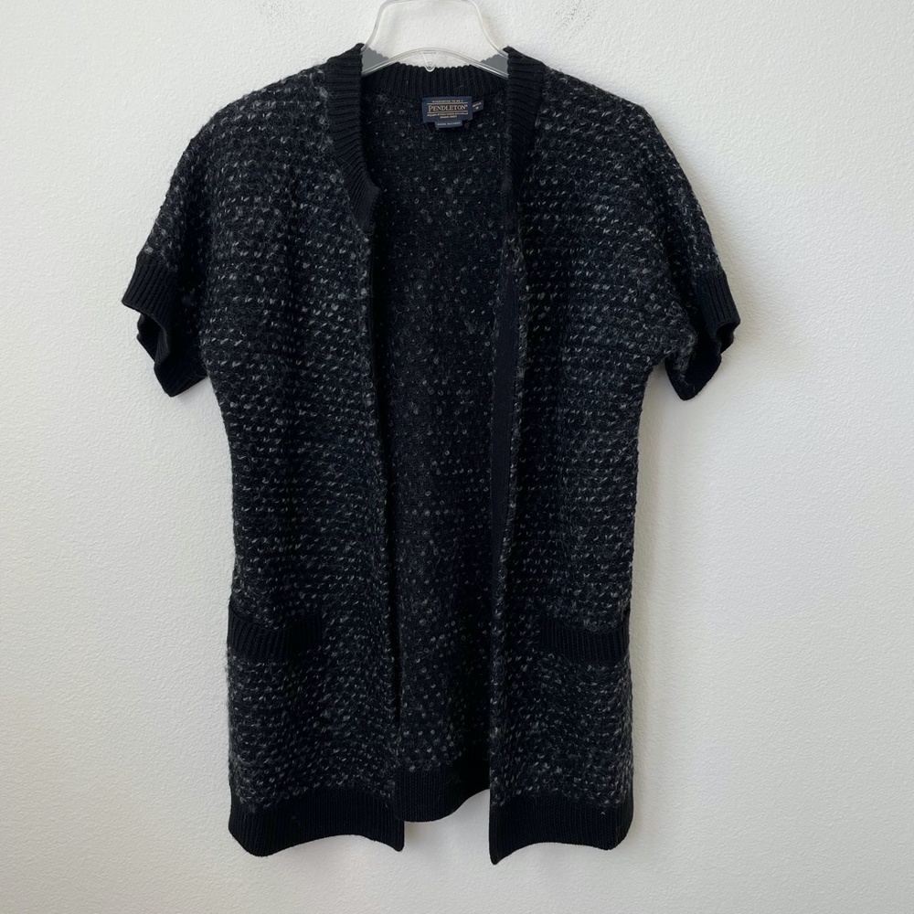 Pendleton Wool Short Sleeve Open Thick Cardigan K… - image 6